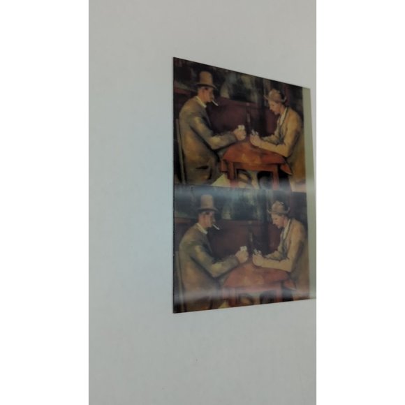 The Card Players by Paul Cezanne Art Demo Print 5" x 7" Demo Lenticular 3D Photo - Picture 2 of 5